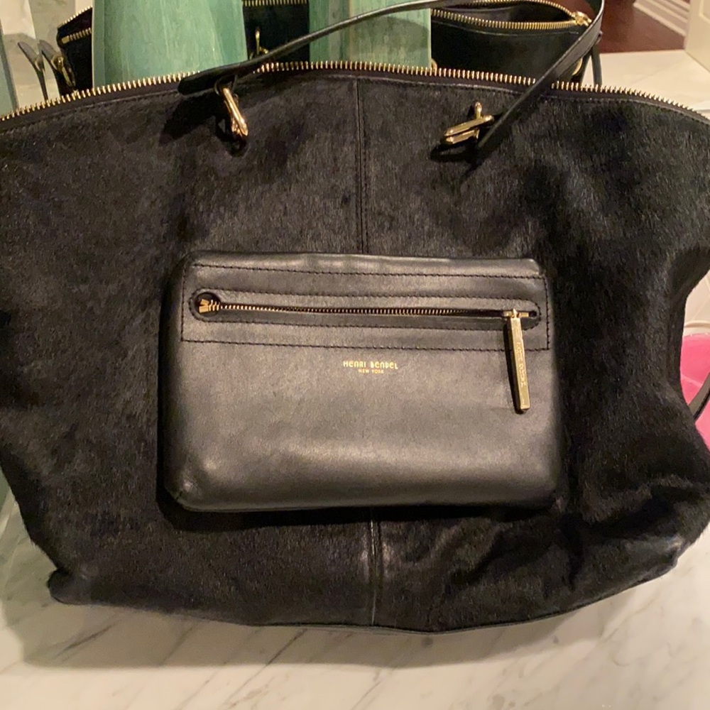 Henri Bendel Pony Hair and Leather tote